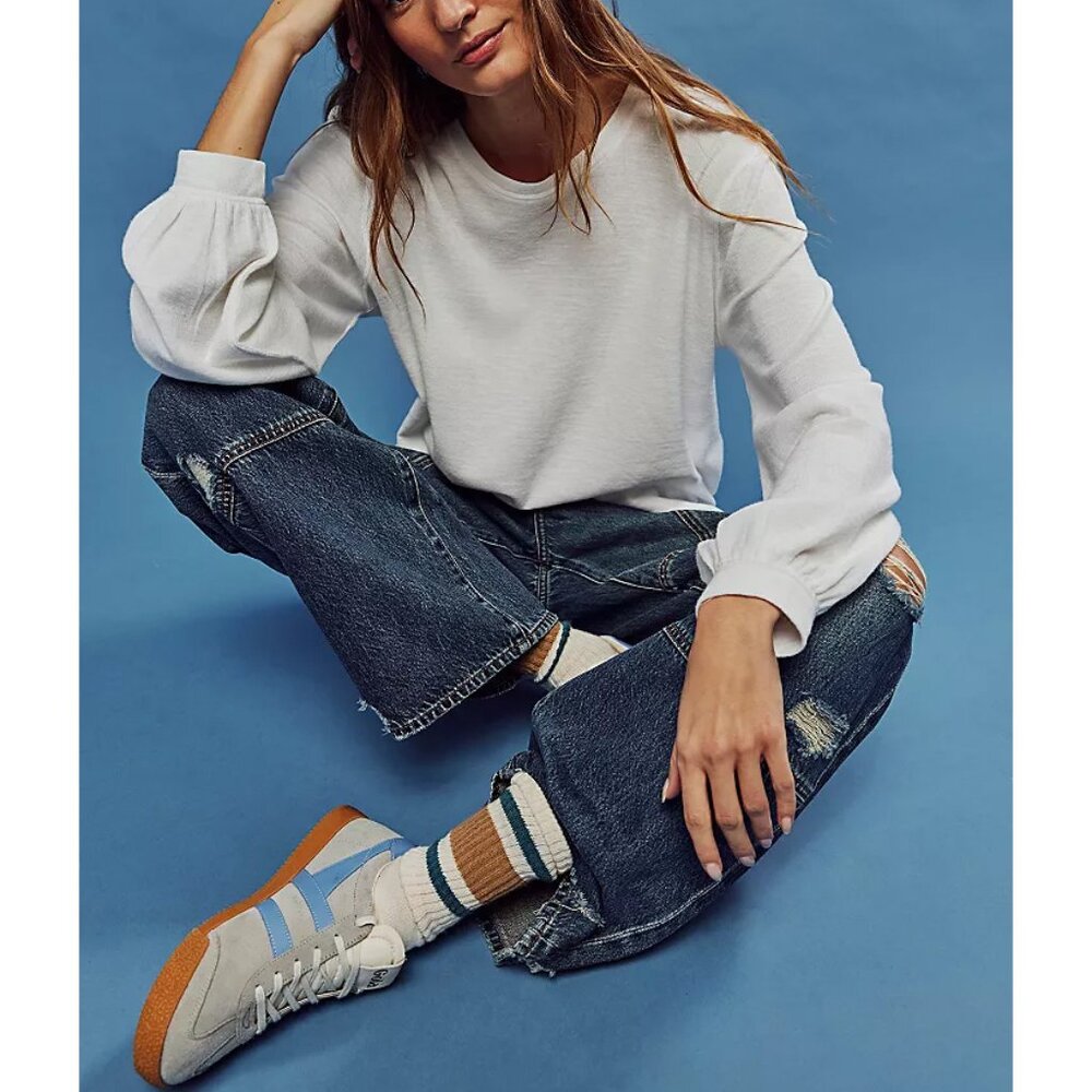 🆕 FREE PEOPLE We The Free Soul Song Tee / Ivory